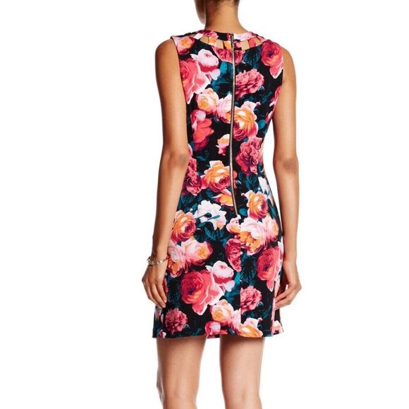 Women's - Eliza J Floral Sleeveless Dress, Size 8 - Picture 2 of 10